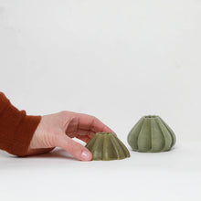 Load image into Gallery viewer, candle-holder-waste-artichoke-leaves-atelier-barb-the_home_of_sustainable_things
