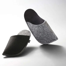 Load image into Gallery viewer, one-of-a-kind-slippers-felt-recycled-plastic-bottles-kaaita-the_home_of_sustainable_things 
