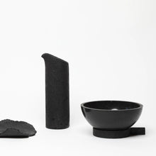 Load image into Gallery viewer, the-forgotten-collection-bowl-with-stand-bamboo-charcoal-shellac-lapatsch-unger-the_home_of_sustainable_things
